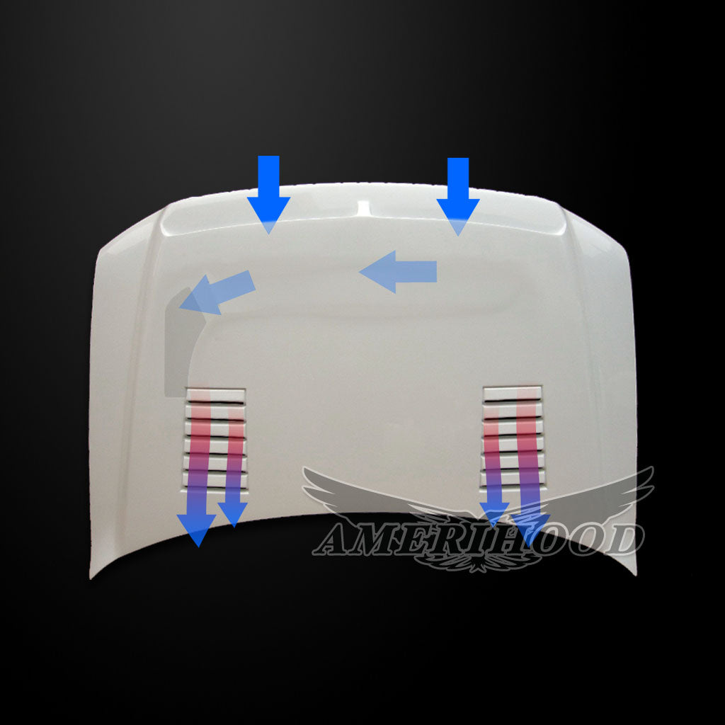 Ford F-150 2004-2008 Type-E Style Functional Ram Air Cooling Hood